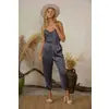 Cool And Casual Cowl Neck Satin Jogger Jumpsuit