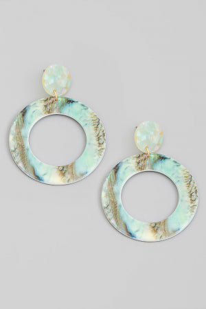 Round Acetate Earrings