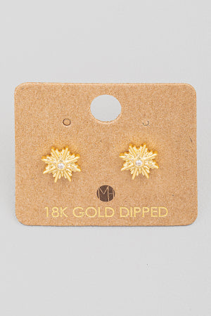 Mini Starburst Stud Earrings