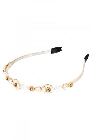 Flower Pearl Studded Headband