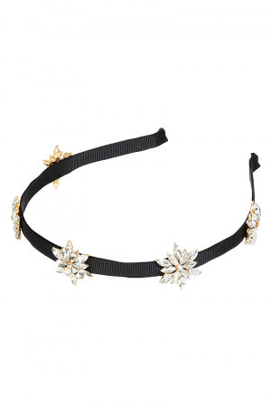 Rhinestone Flower Headband