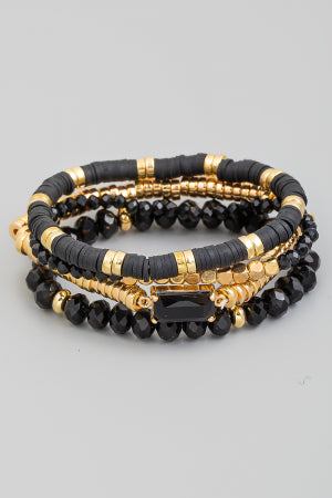 Assorted Bead Stretch Bracelet Set